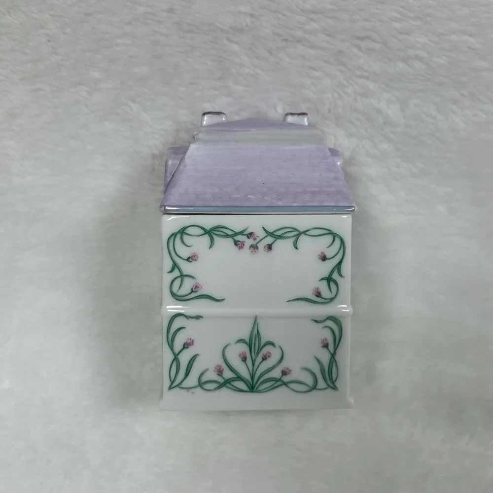 Vintage 1989 Lenox Spice Village Chive Spice Jar Fine Porcelain
